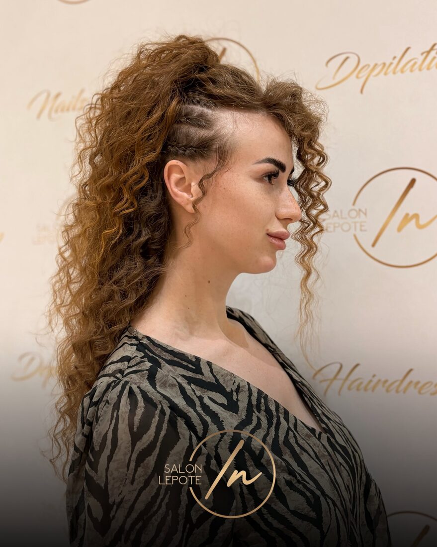 Frizura sa pletenicama — Salon Lepote IN